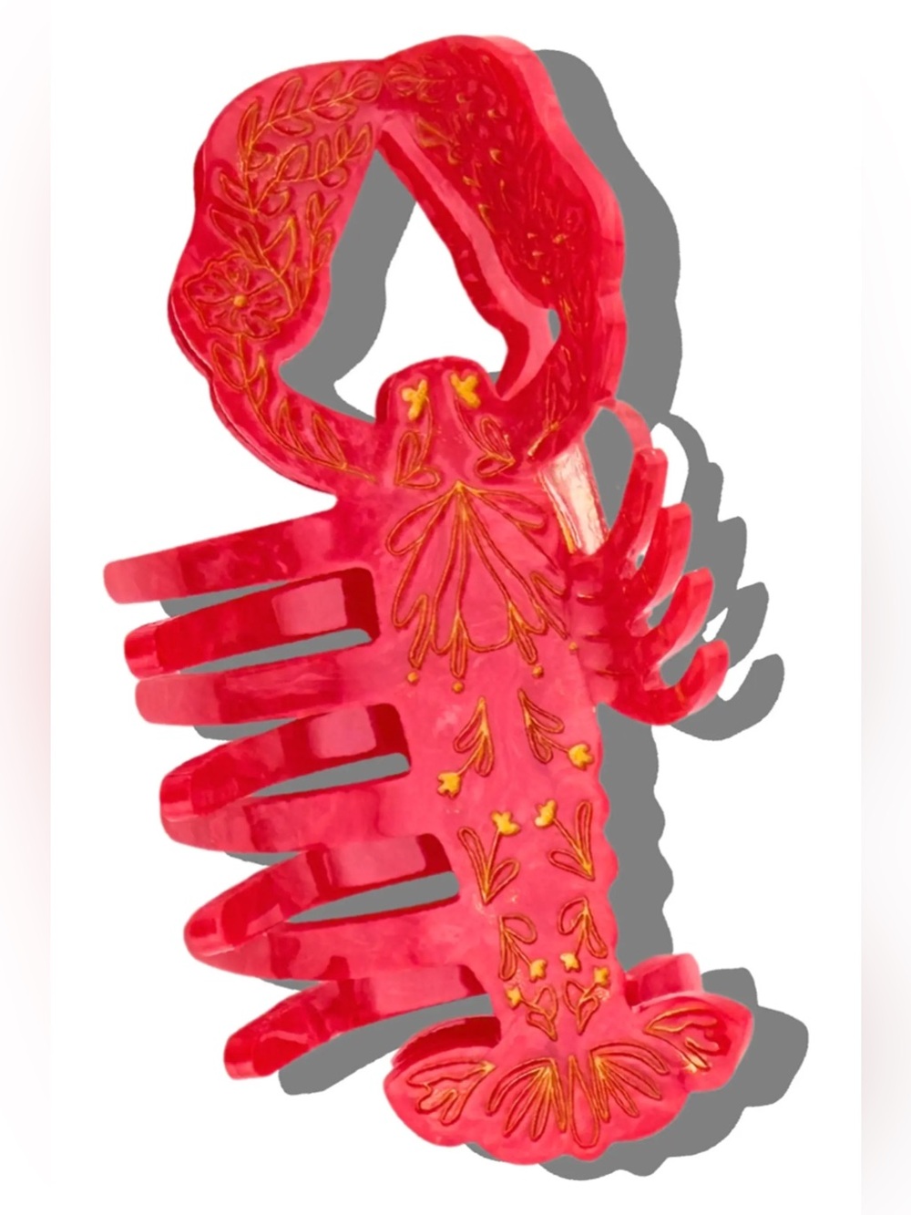 NWT Solar Eclipse Lobster Hand-Painted Claw Clip